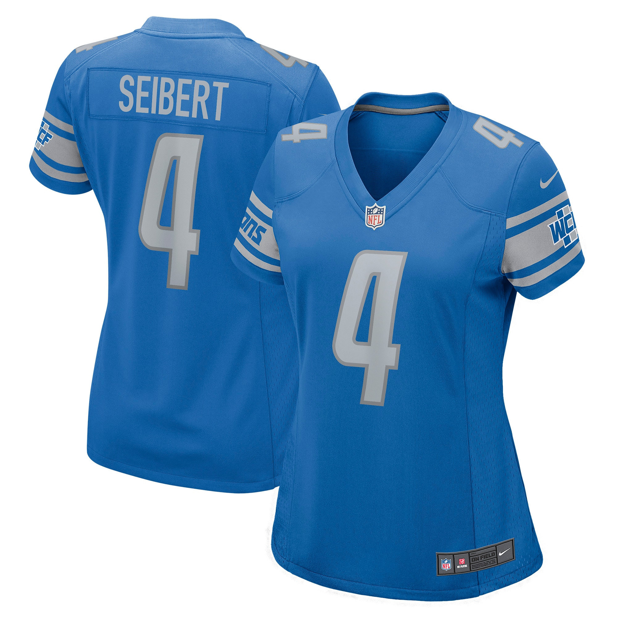 Austin Seibert Detroit Lions Womens Game Player Jersey – Blue NFL