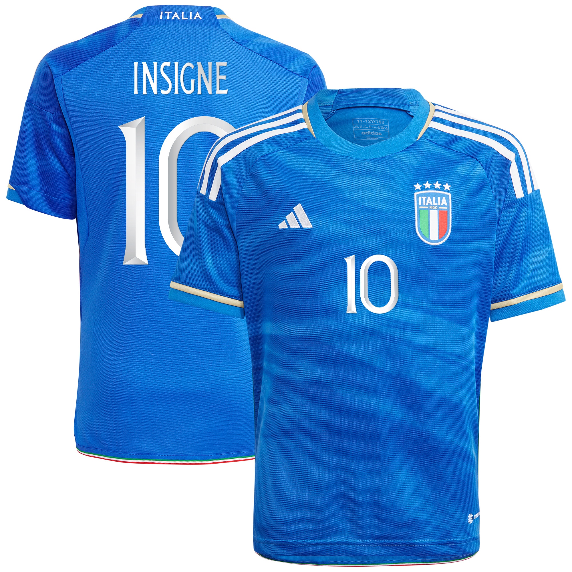 Lorenzo Insigne Italy National Team Youth 2023 Home Replica Jersey – Blue