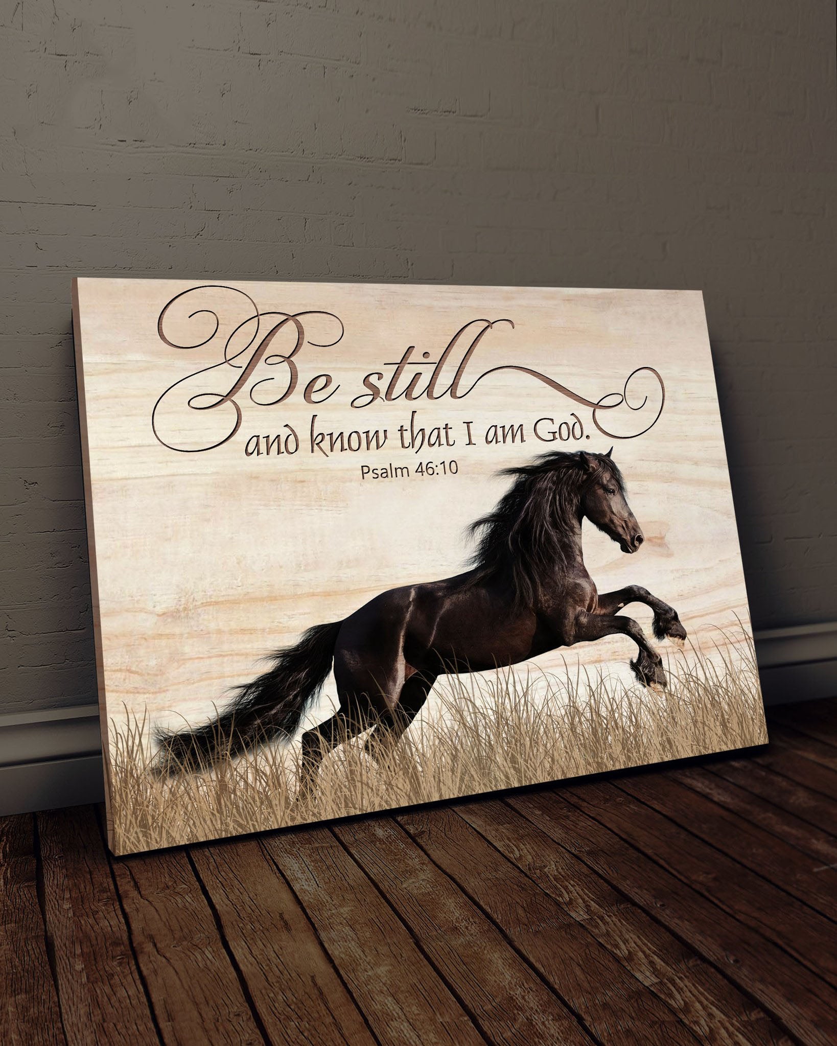 Be Still Horse Canvas Wall Art