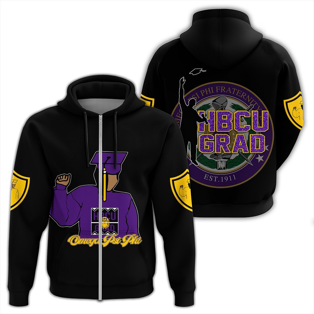 Masonstars Hoodie – Omega Psi Phi HBCU Style Zip Hoodie J09