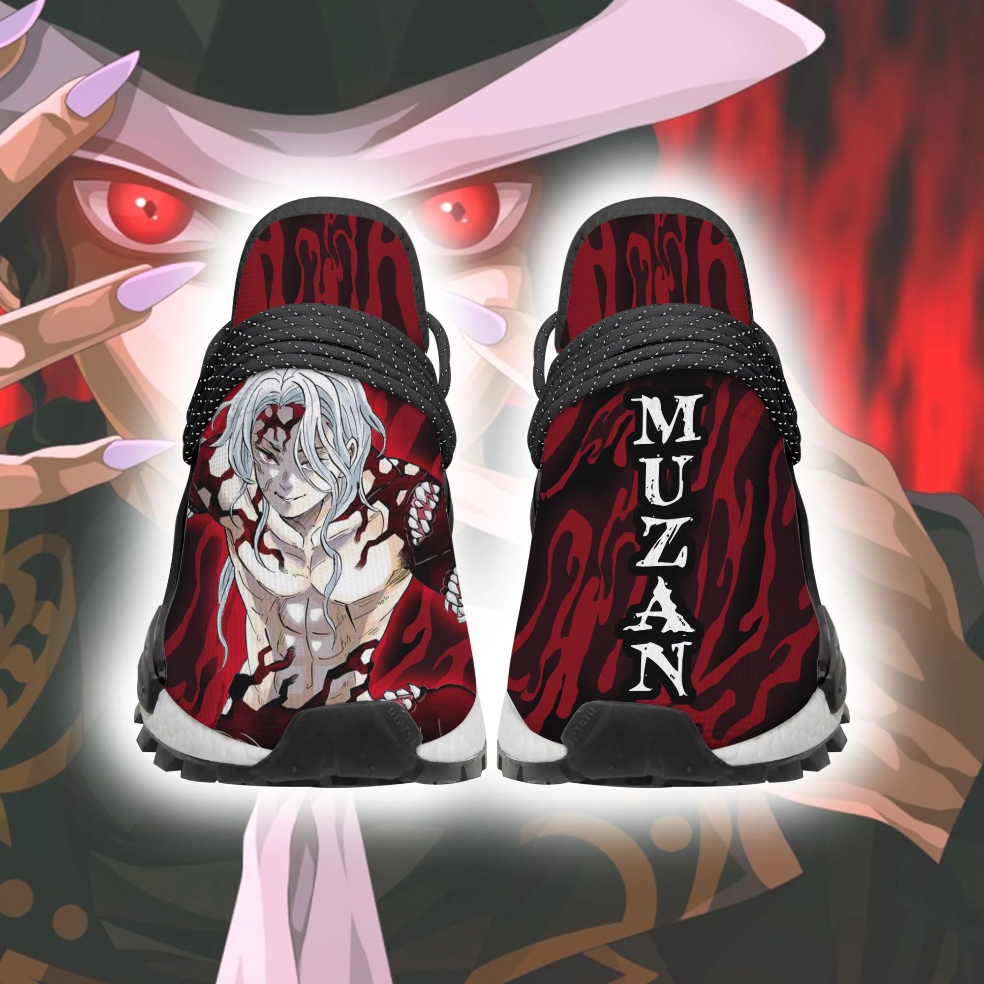 Demon Slayer Shoes Lord Muzan Shoes Skill Anime Sneakers Unisex Men Women
