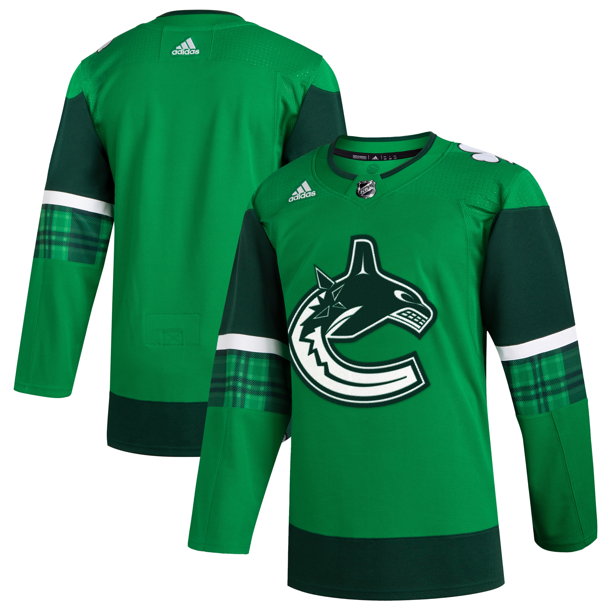 Vancouver Canucks 2023 St. Patrick's Day Primegreen Authentic Jersey – Kelly Green