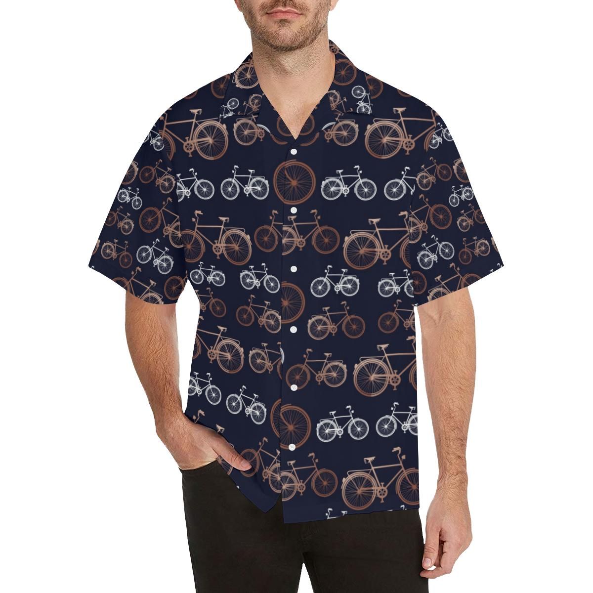 Bicycle Pattern Print Design 01 All Over Hawaii Shirt Ha41701