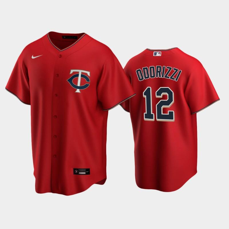 Twins 12 Jake Odorizzi Alternate Jersey Red Jersey