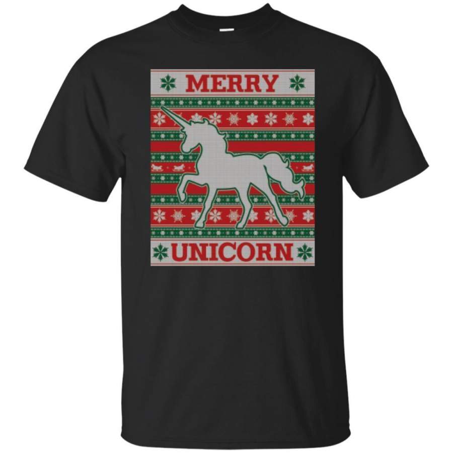 AGR Merry Unicorn Ugly Christmas Sweater T-shirt