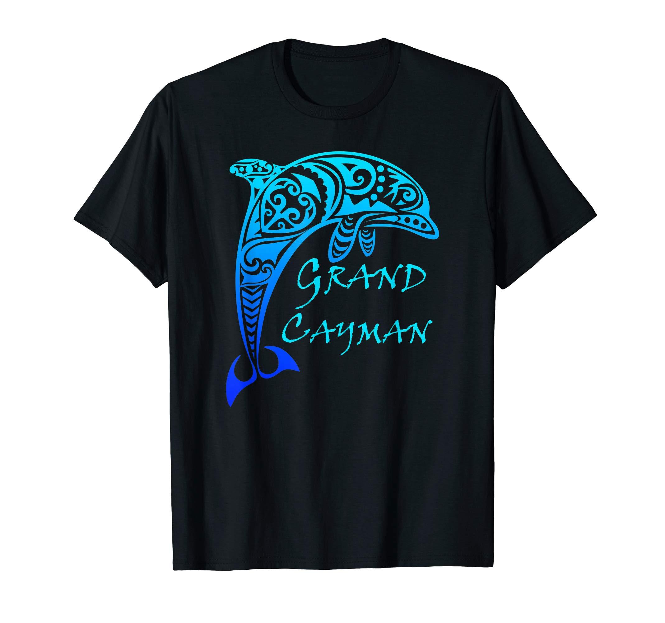 Grand Cayman Vintage Tribal Dolphin Vacation Gift T-Shirt