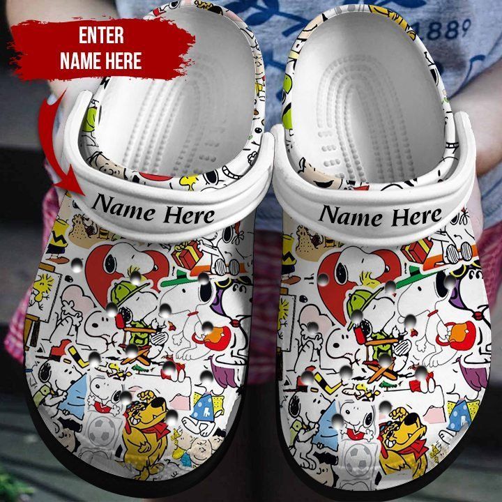 Crazy About Snoopy Crocs Clog Shoes