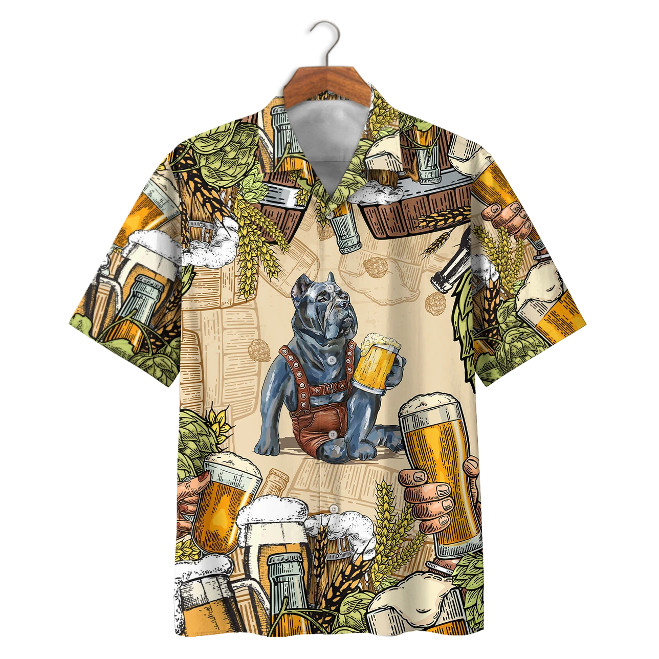 Pitbull And Beer Hawaiian Shirt – For Men And Women