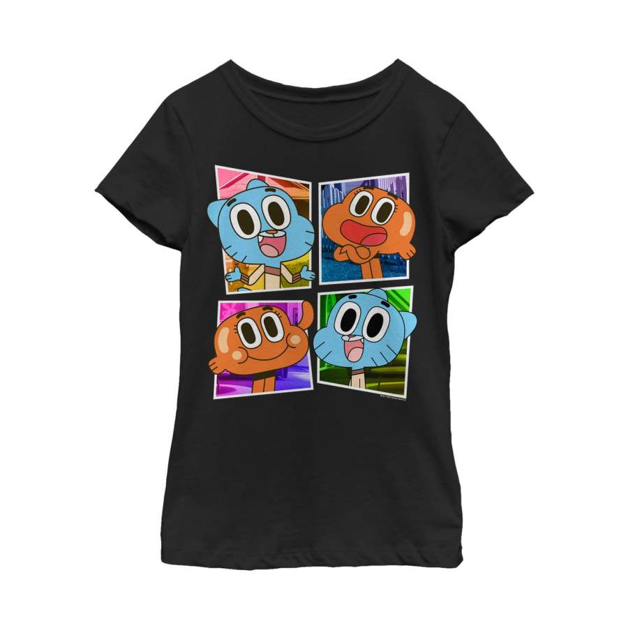 The Amazing World of Gumball Girl’s Brother Cartoon Panels  T Shirt