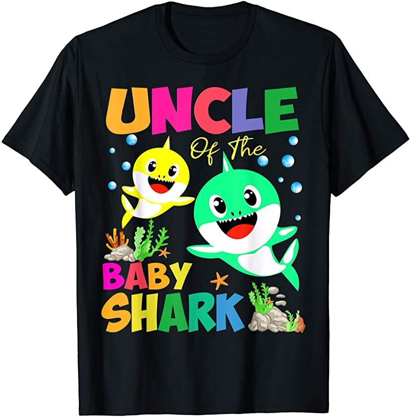 Uncle Of The Baby Shark, Boy, Girl, Kids father’s day T-Shirt