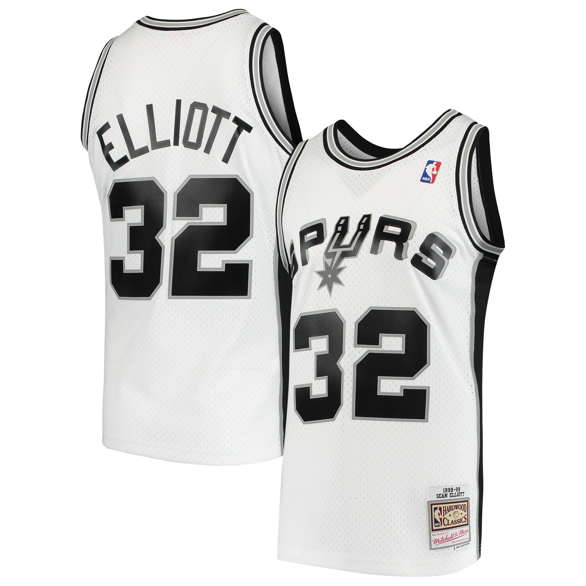 Sean Elliott San Antonio Spurs Mitchell & Ness Hardwood Classics Swingman Jersey – White