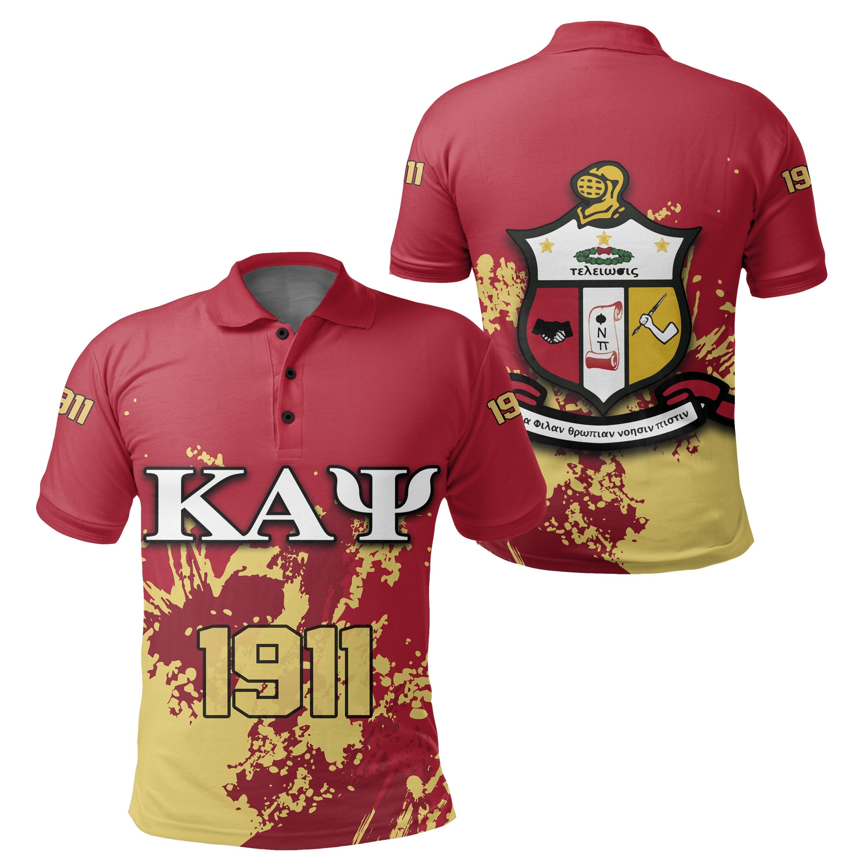 Greek Life Polo Shirt – Kappa Alpha Psi Polo Shirt – Spaint Style