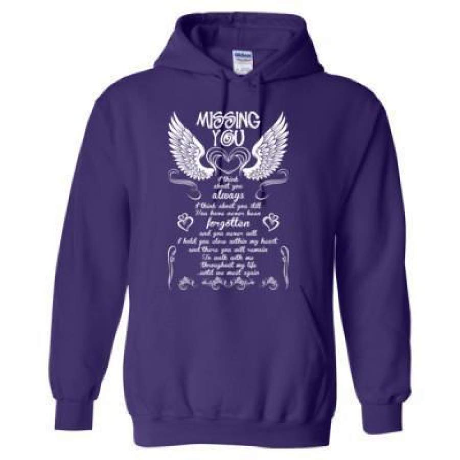 AGR Missing You I Think About You Always I Think About You Still You Have Never Been Forgotten – Heavy Blend™ Hooded Sweatshirt