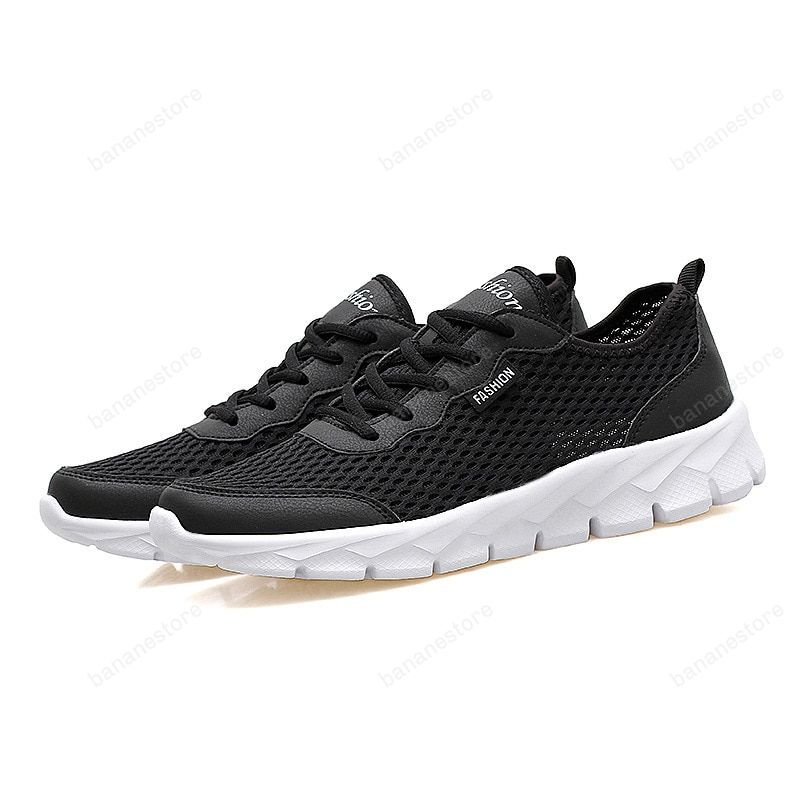 Zyyzym Men Casual Shoes Spring Summer Fashion Sneakers Outdoors Breathable Light Mesh Shoes Unisex Lace Up Mens Shoes Plus Size