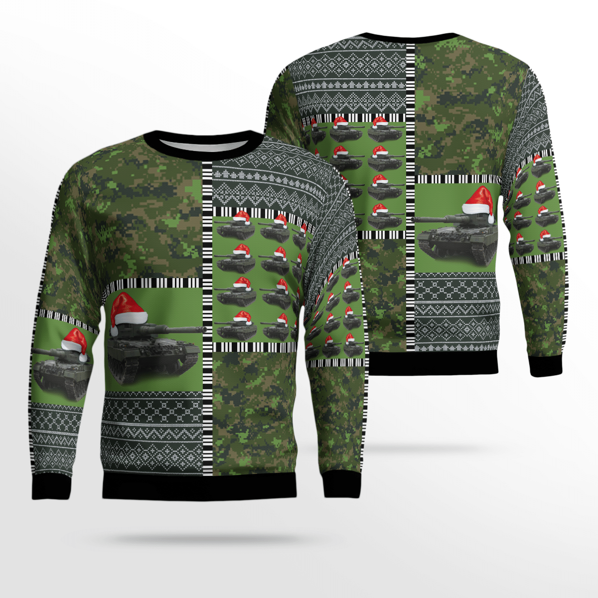 Trqd1211Bc06 Canadian Army Leopard 2A4M Christmas Sweater 3D