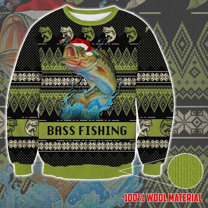 Bass Fishing For Ugly Christmas Sweater | Unisex | Adult | Us3031