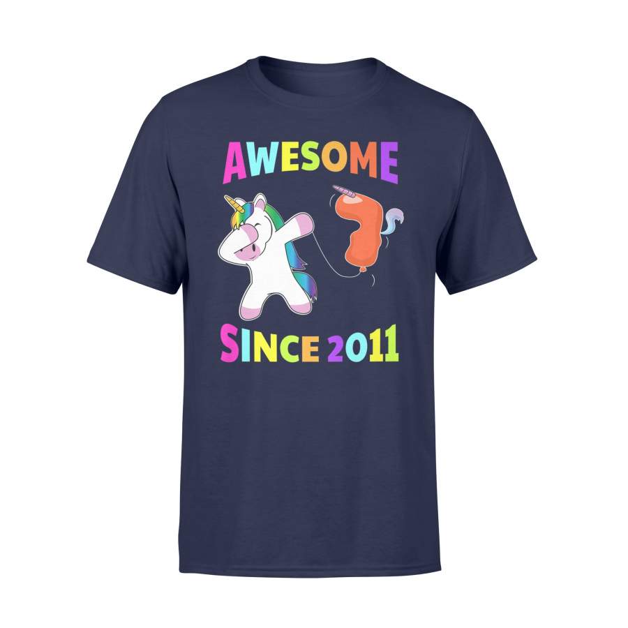 7th Birthday Unicorn Seventh BDay Girls Outfit T Shirt