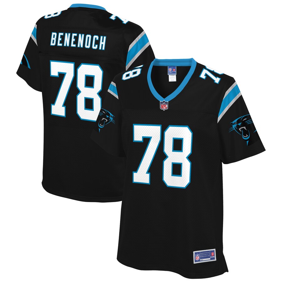 Caleb Benenoch Carolina Panthers NFL Pro Line Womens Team Color Player Jersey – Black