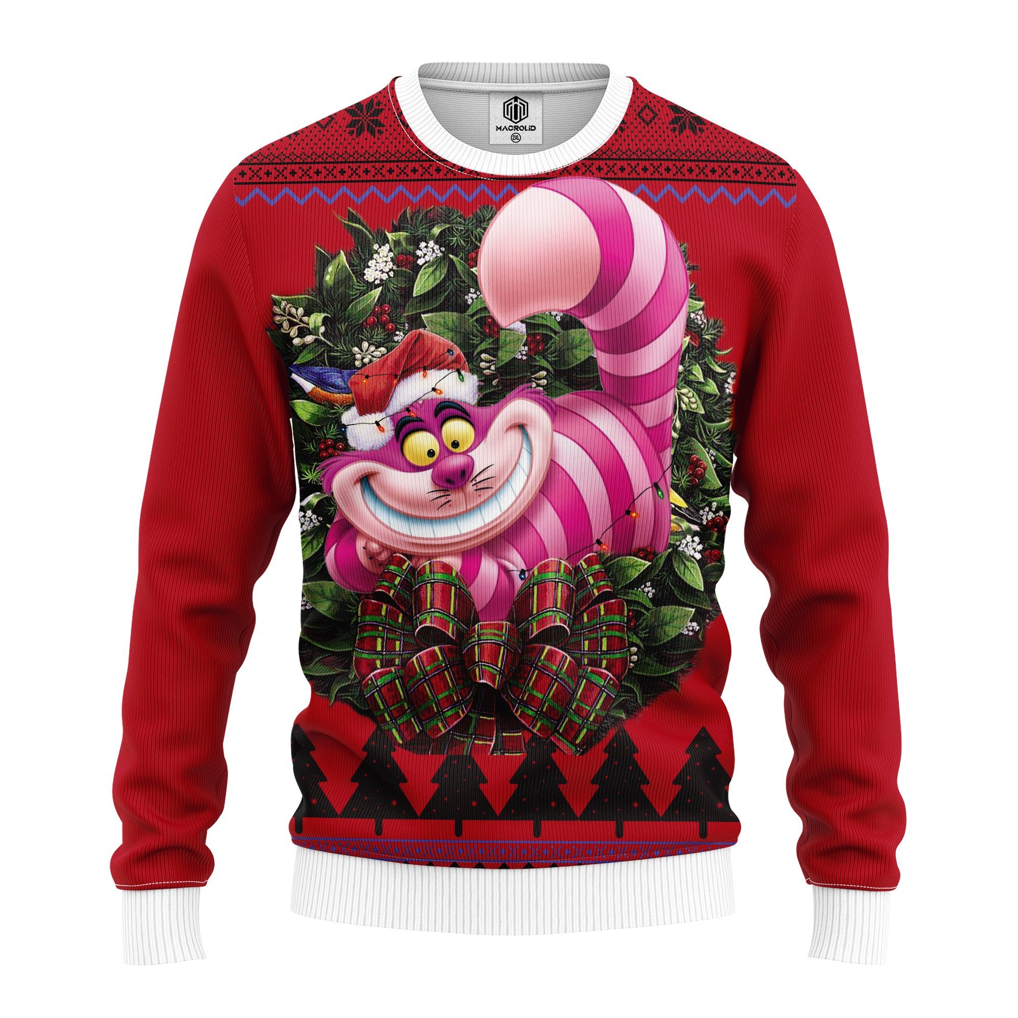 Cheshire Cat Alice In Wonderland 2 Noel Mc Ugly Christmas Sweater – thanksgiving gift