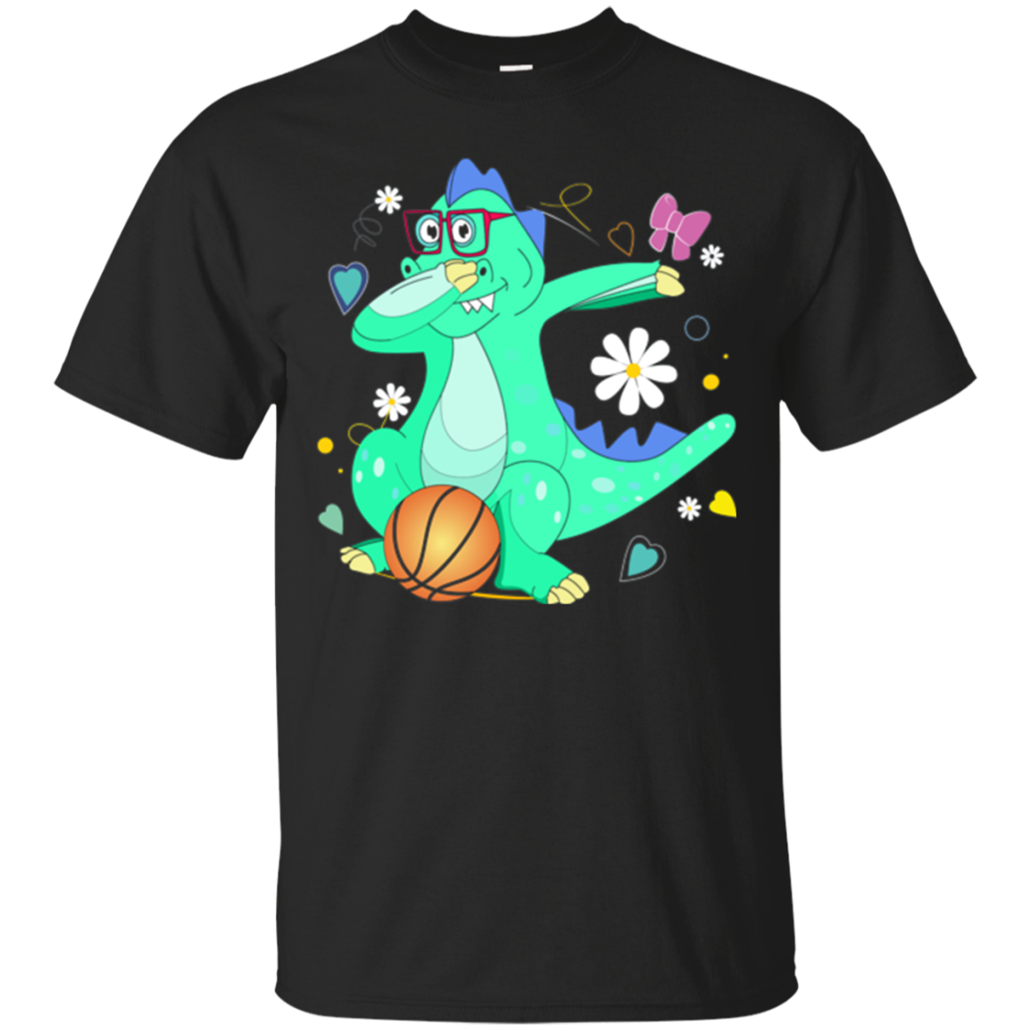 Boy T-Rex Soccer Dinosaur Dabbing Easter Shirt Kids Hello