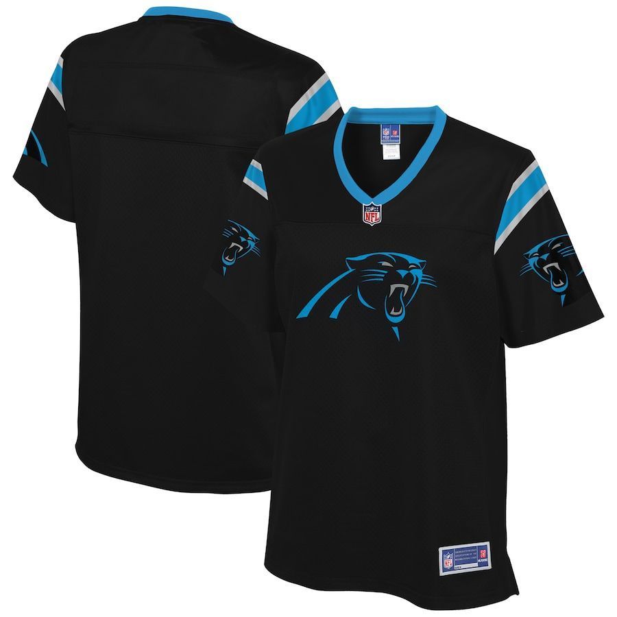 Womens Carolina Panthers Black Team Icon Jersey