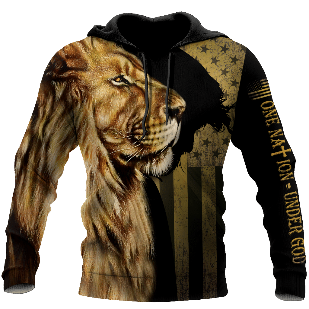 USATOPDEAL.COM – God Bless American – Lion Over  Unisex Shirts