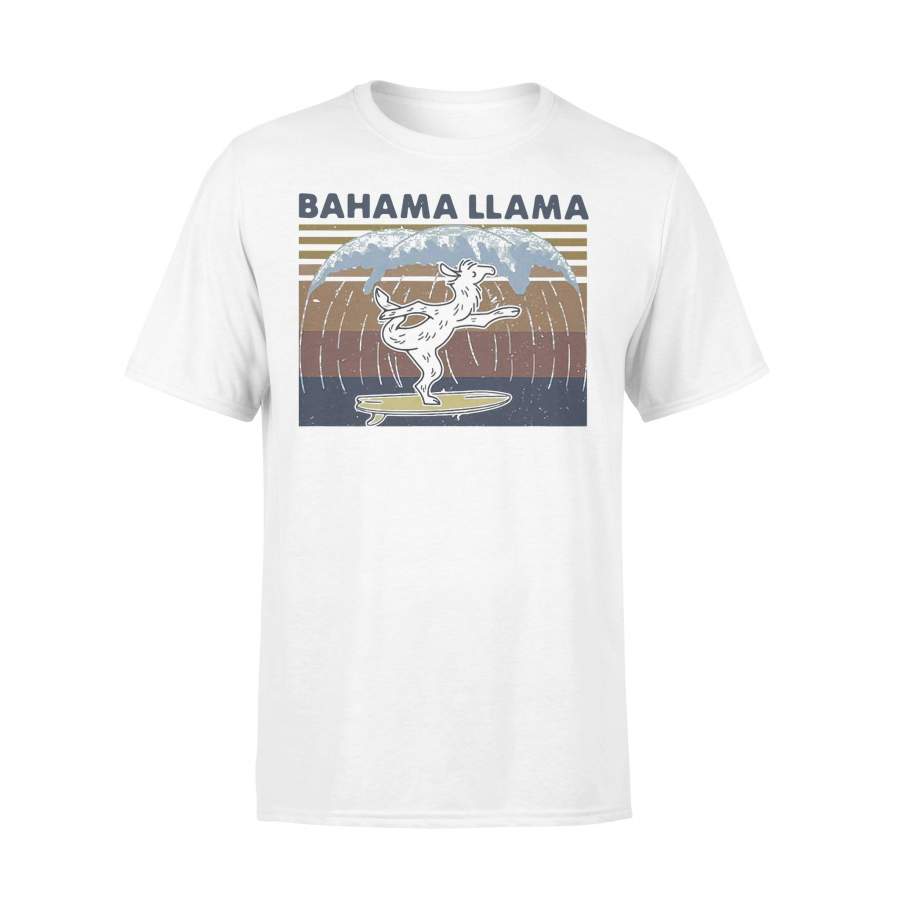 Bahama Llama Vintage Retro T-shirt