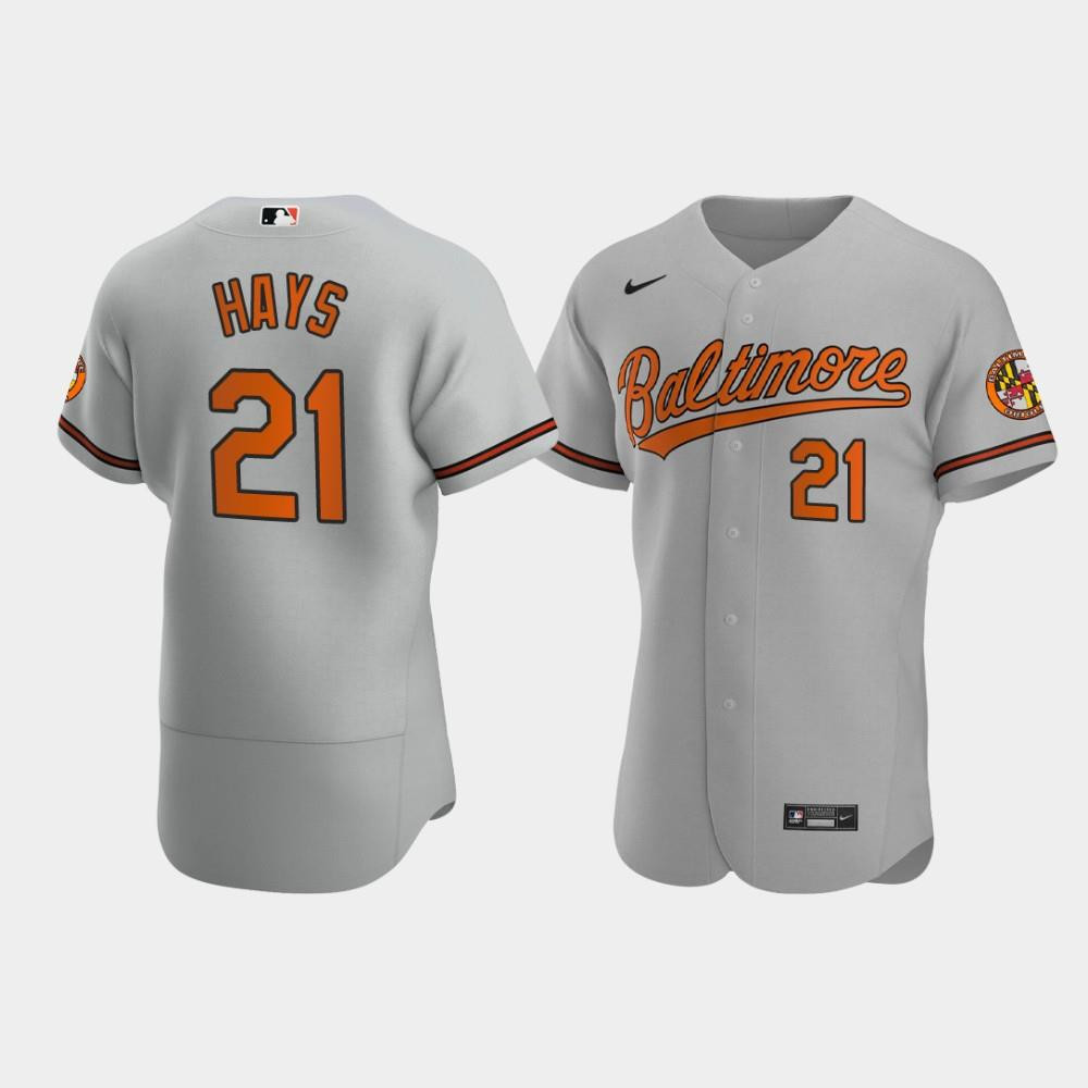 Austin Hays 21 Baltimore Orioles Gray Road Jersey