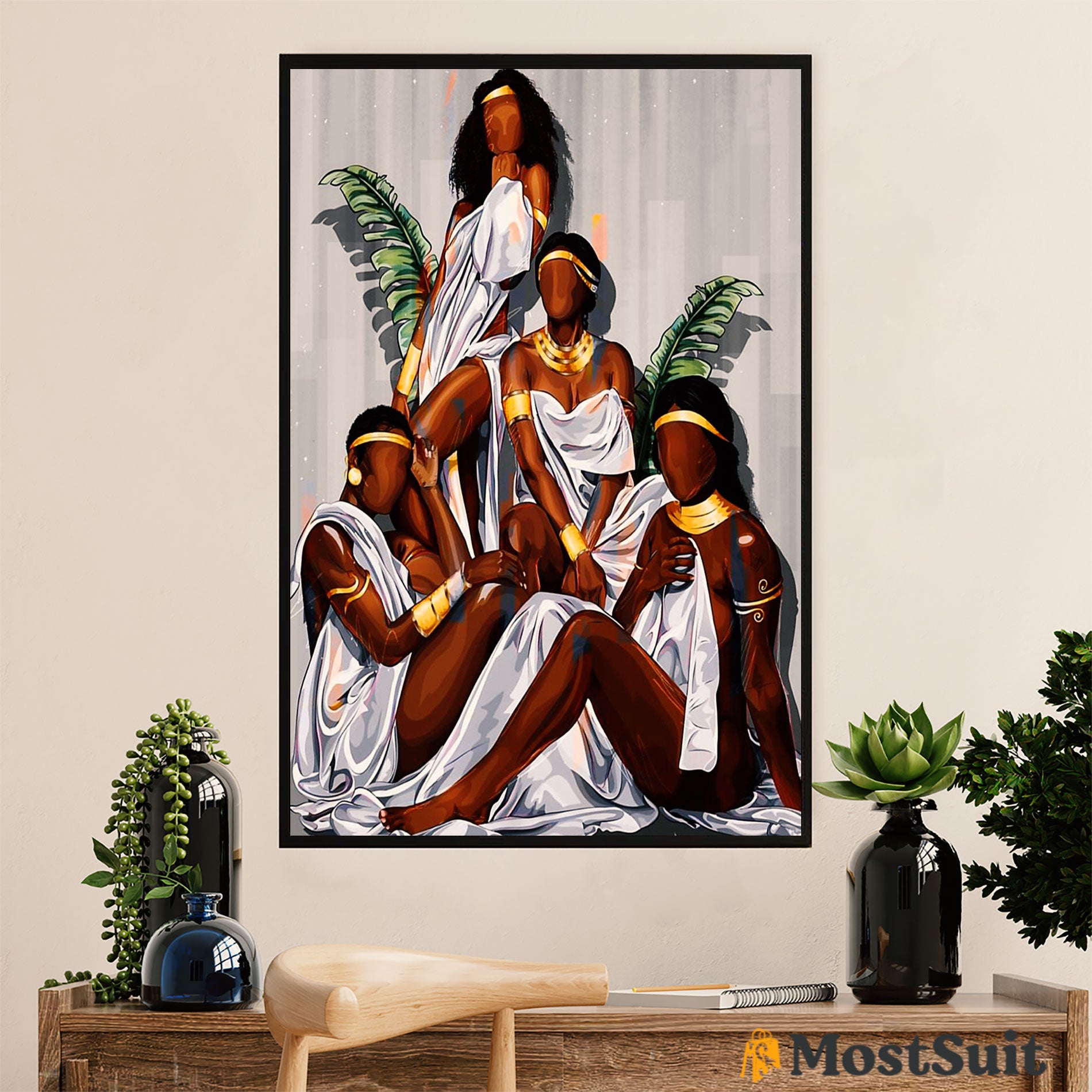 African American Afro Poster | Gift For Black Girl | Juneteenth Day Room Wall Art – Black Women Luxury