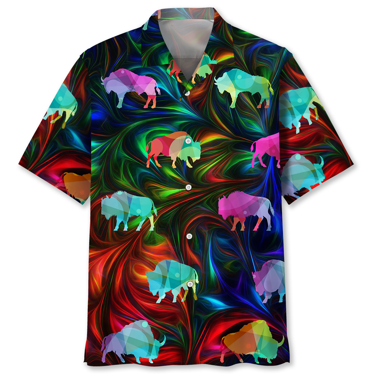 Bison Color Hawaii Shirt Ha16002