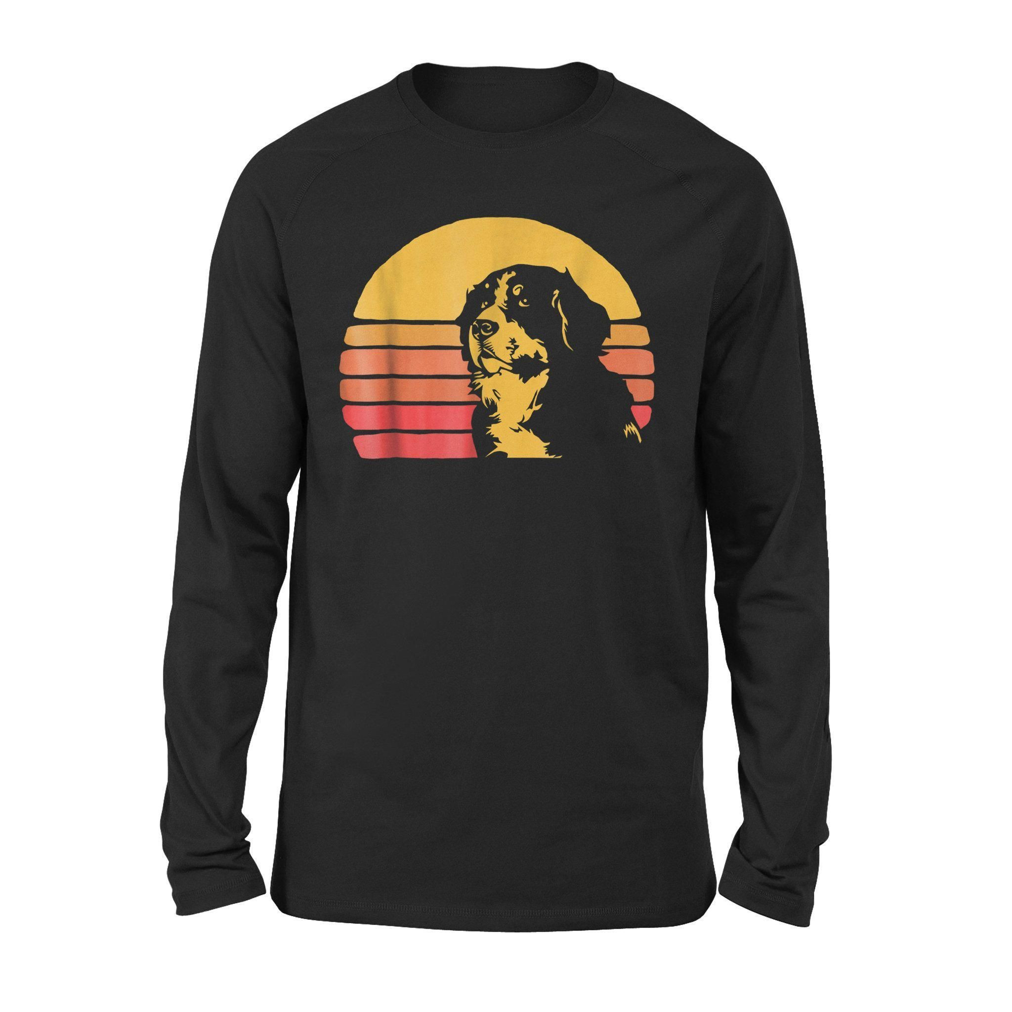 Father_S Day Black Bernese Mountain Dog Shirts – Standard Long Sleeve