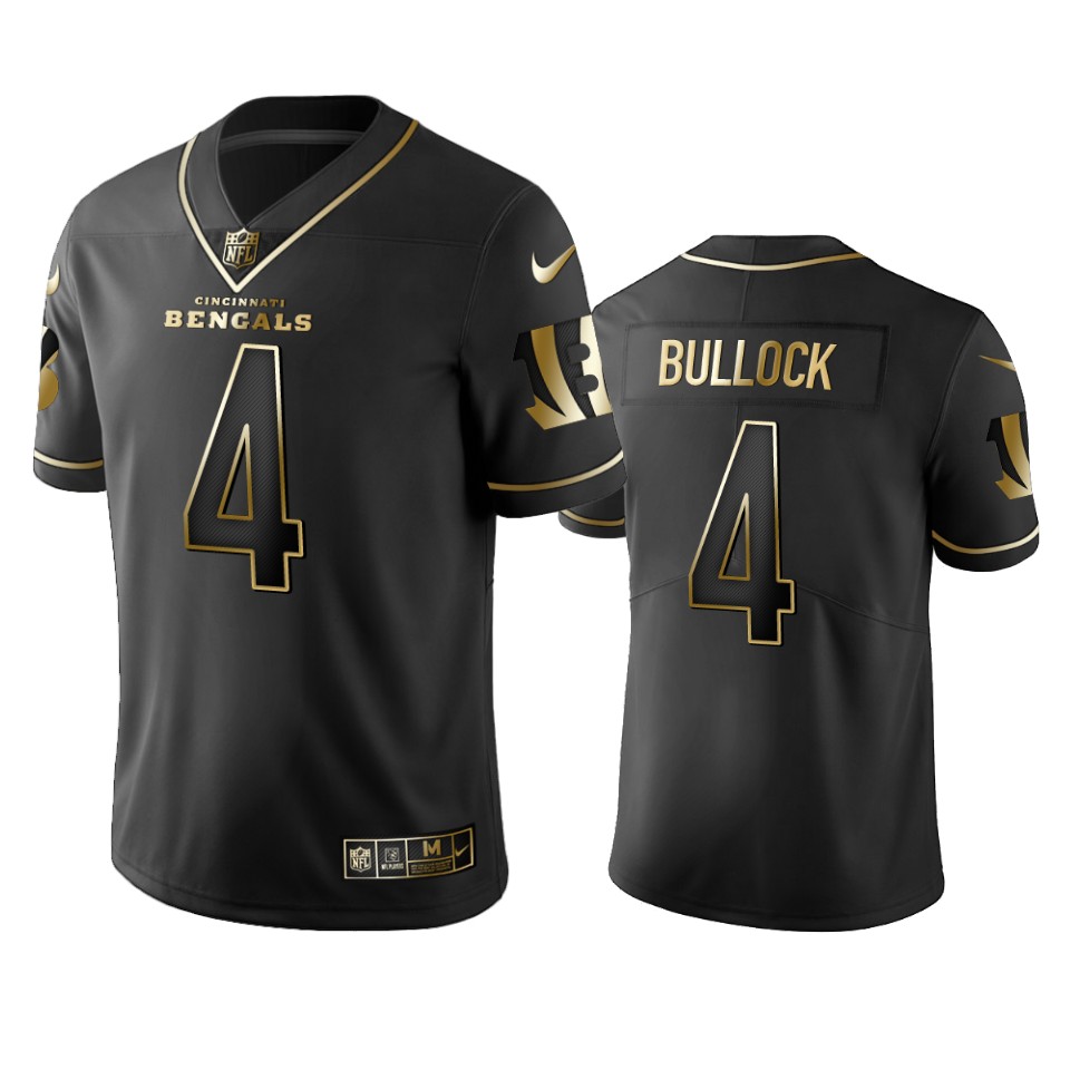 Cincinnati Bengals Randy Bullock Black Golden Edition 2019 Vapor Untouchable Limited Jersey – Mens