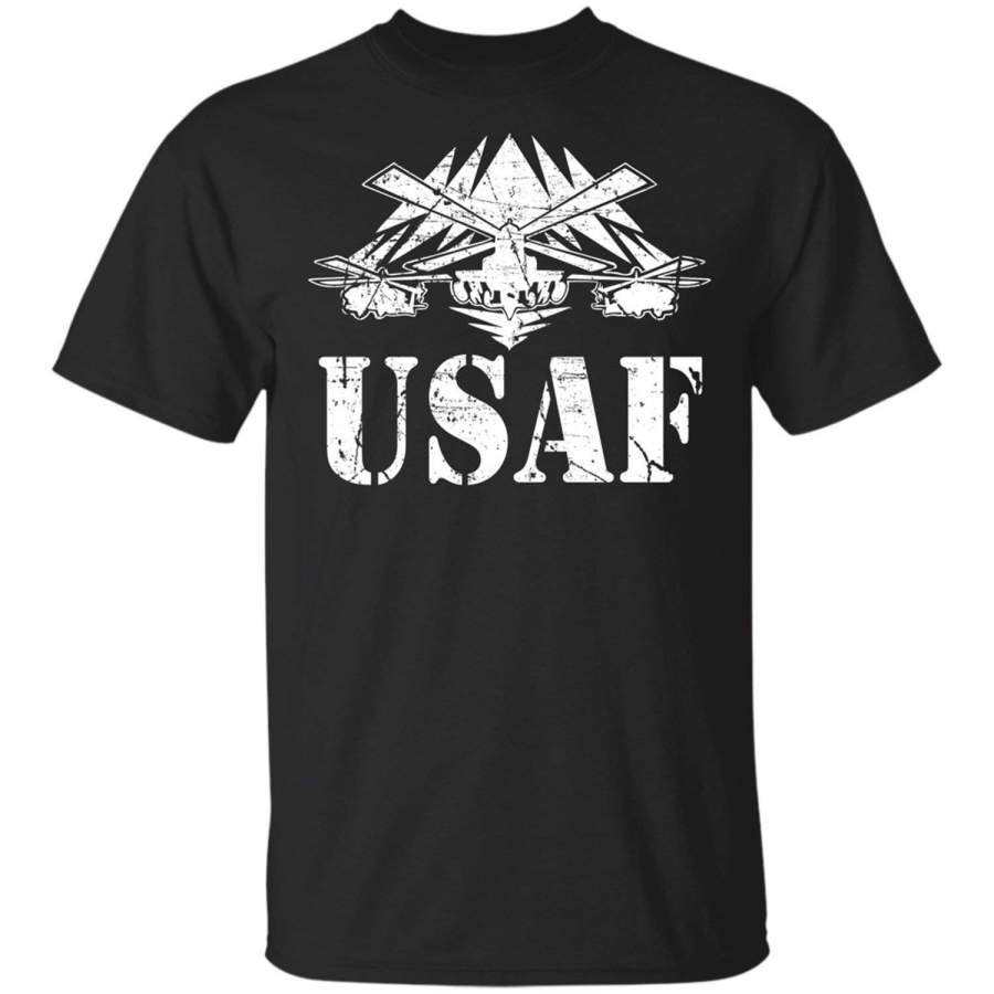 Summer T-Shirts Usaf Us Air Force United States Veteran Military Logo Pride Short Sleeve T-Shirt