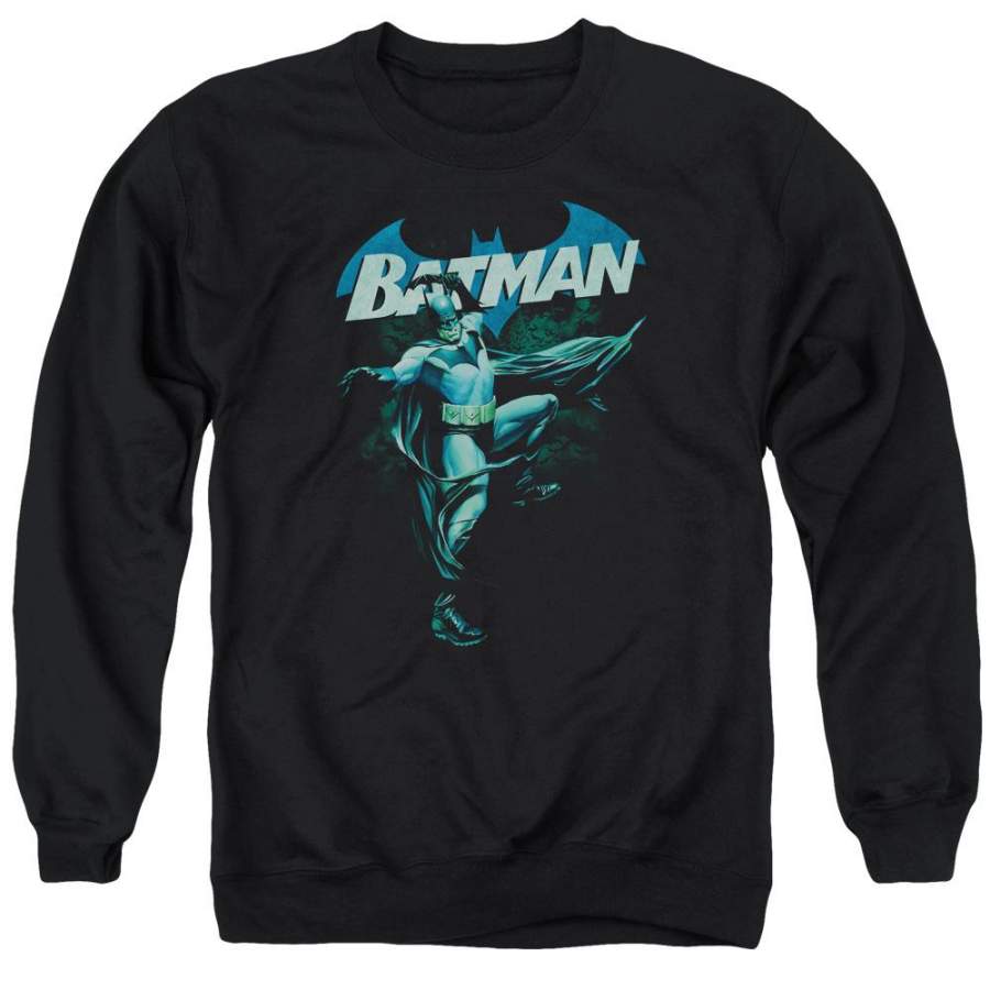 Batman – Blue Bat Adult Crewneck Sweatshirt