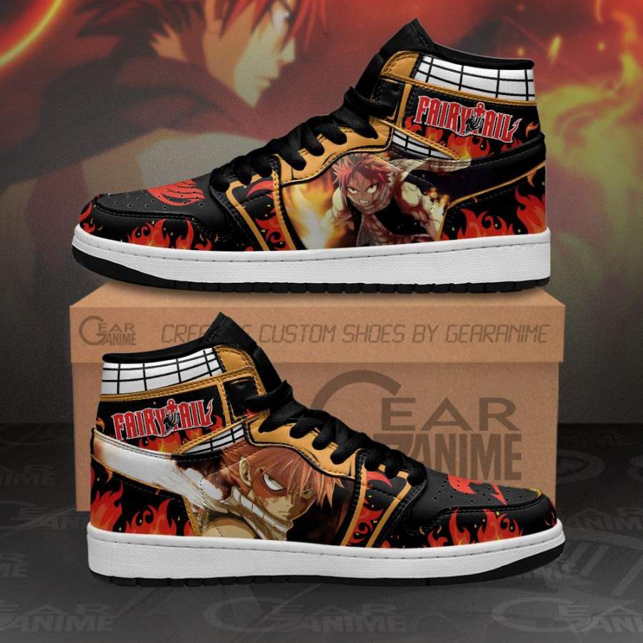 Natsu Dragneel Jordan Sneakers Fairy Tail Anime Shoes MN11