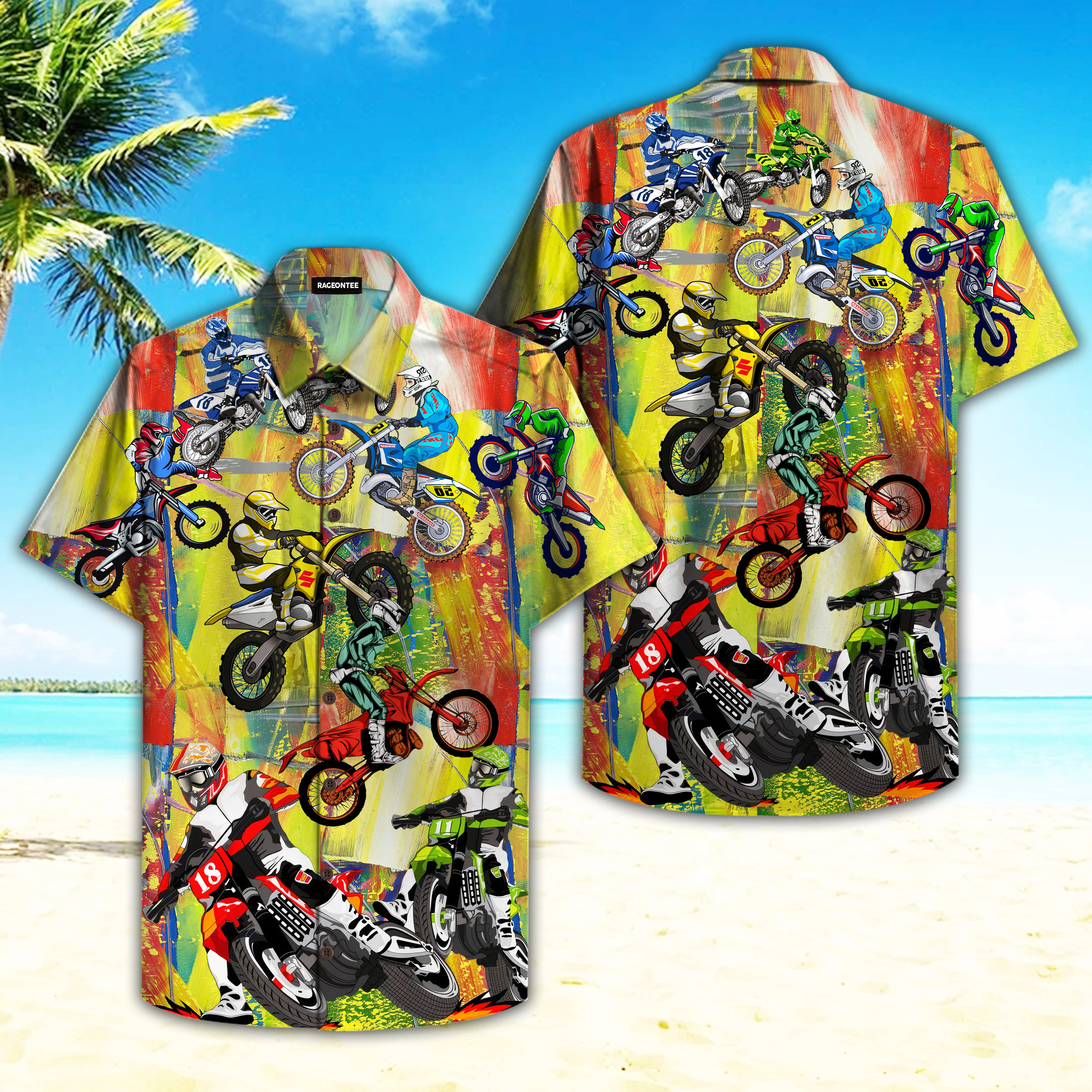 Racing Motocross Lover Hawaii Shirt Unisex Adult Ha110237