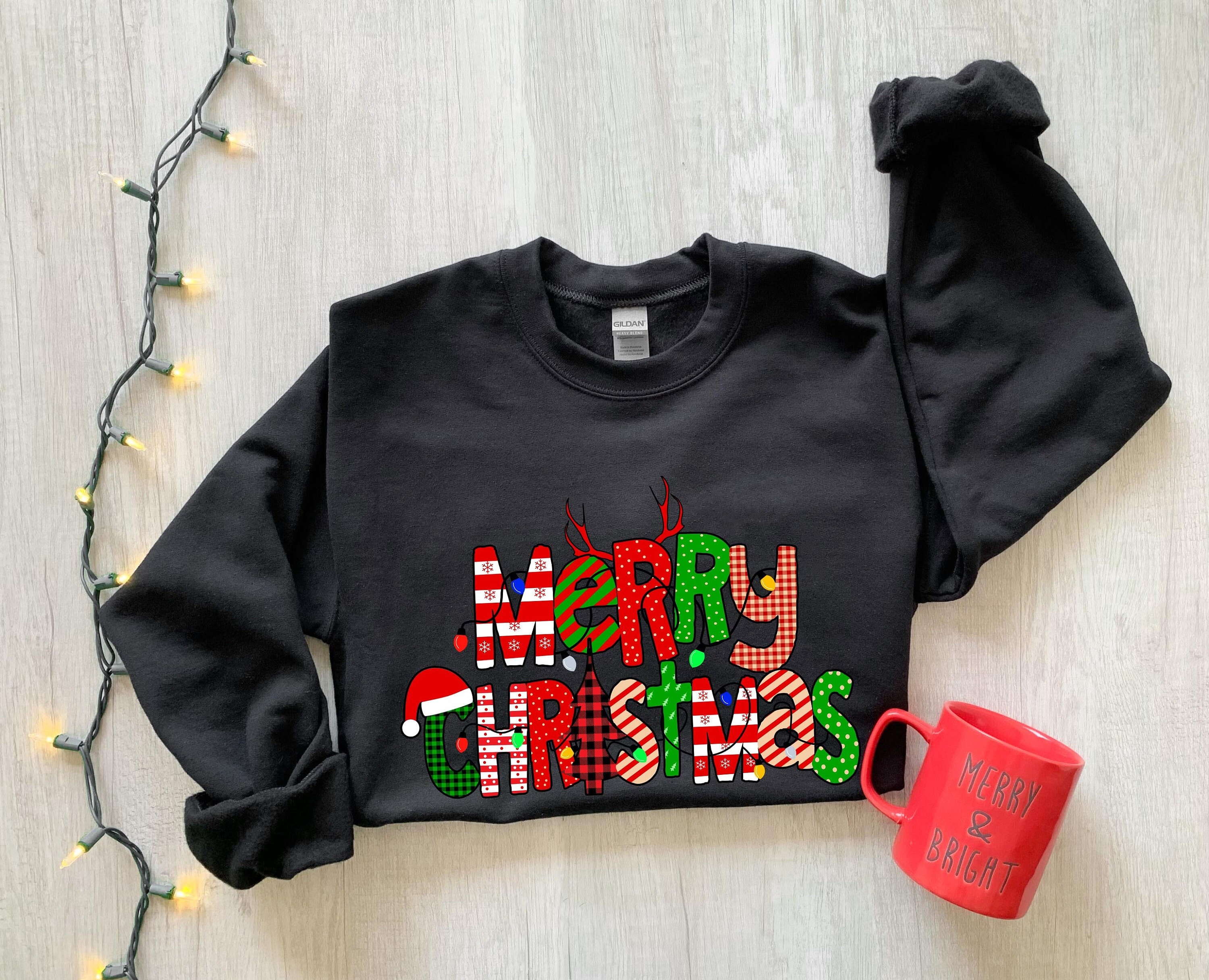 Christmas Sweatshirt, Womens Christmas Sweatshirt, Christmas Sweatshirts for Women, Christmas Gift Women,Merry Christmas Sweatshirt