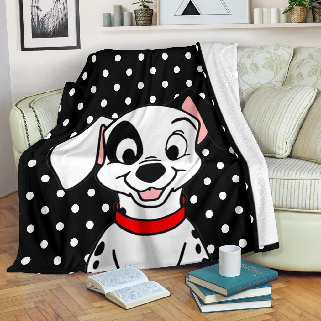 Amazon Best Seller Dalmatian Puppy Funny Dog Lover Fleece Blanket