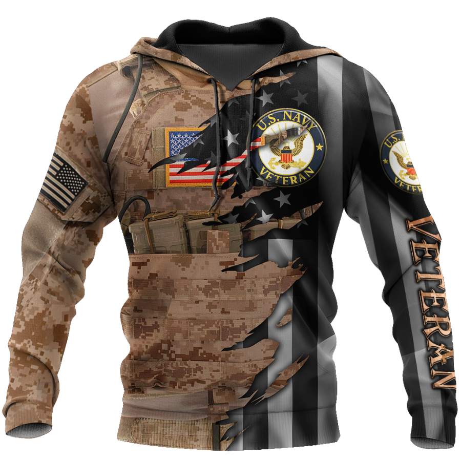 Proud to be US Navy Seal Veteran 3D All Over Printed Shirts For Men and Women HAC210802