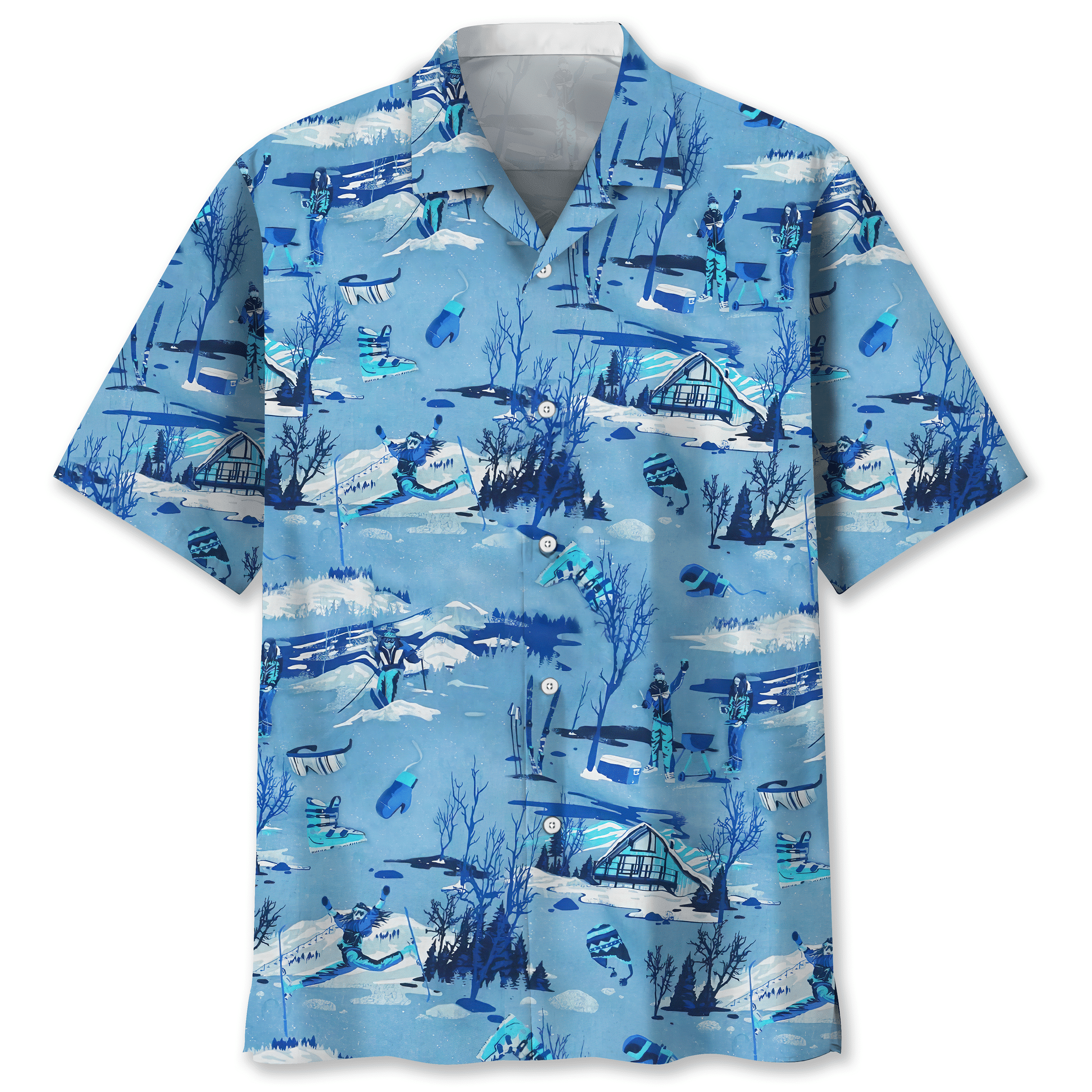 Skiing Hawaii Shirt Ha25423