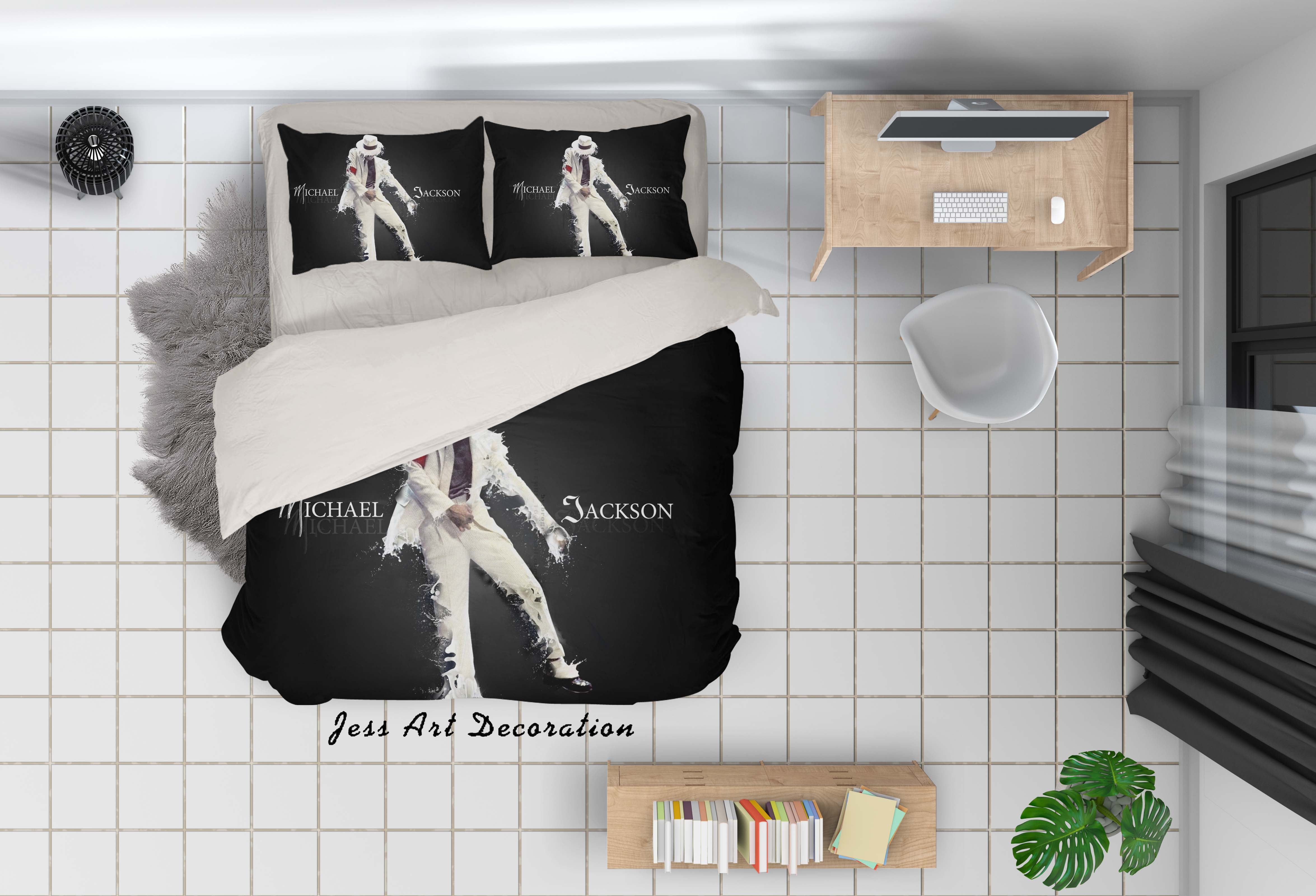 3D Rock Michael Jackson Quilt Cover Set Bedding Set Pillowcases 97