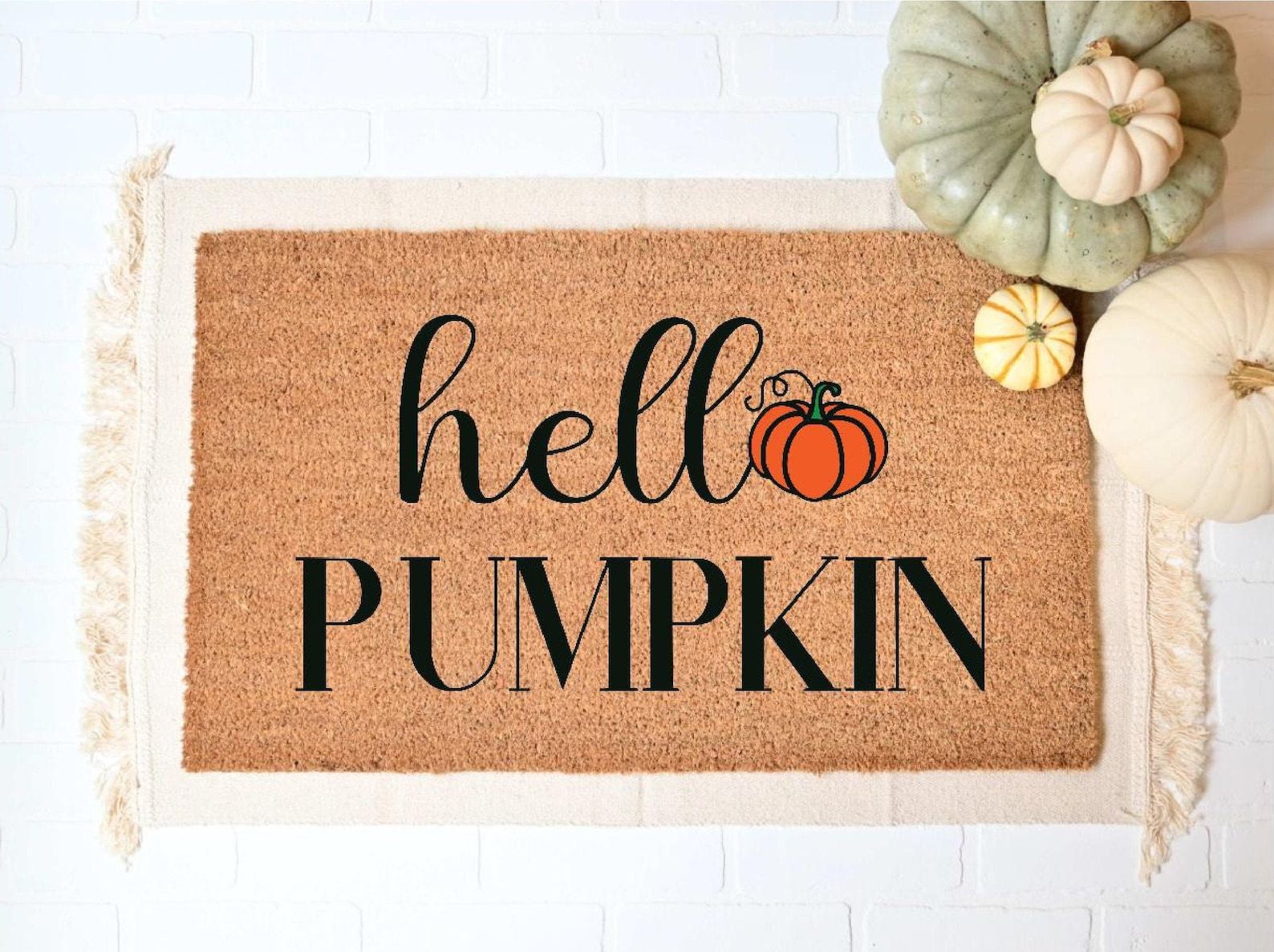 Hey Pumpkin Doormat, Hello Pumpkin Rugs, Fall Welcome Mat, Fall Decor, Funny Doormat, Halloween Doormat, Fall Door Mat, Hey There Pumpkin