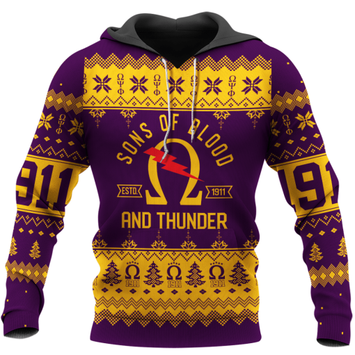 Son And Blood And Thunder Omega Psi Phi Ugly Christmast All Over Print