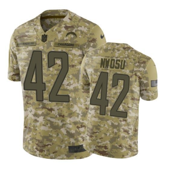 Uchenna Nwosu Jersey NFL Camo Los Angeles Chargers