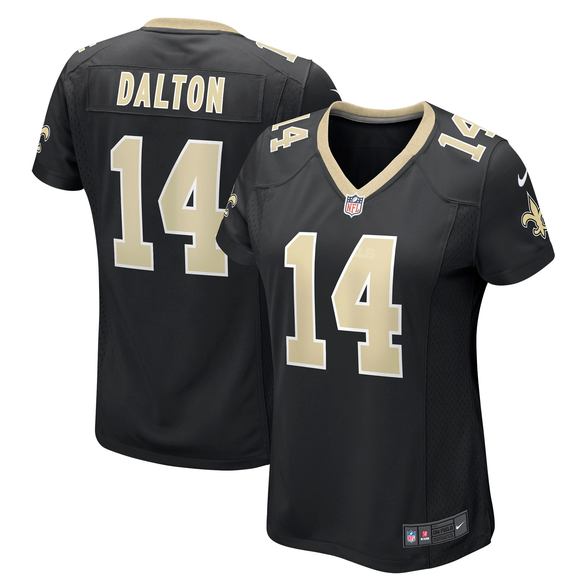 Andy Dalton New Orleans Saints Womens Game Player Jersey – Black NFL