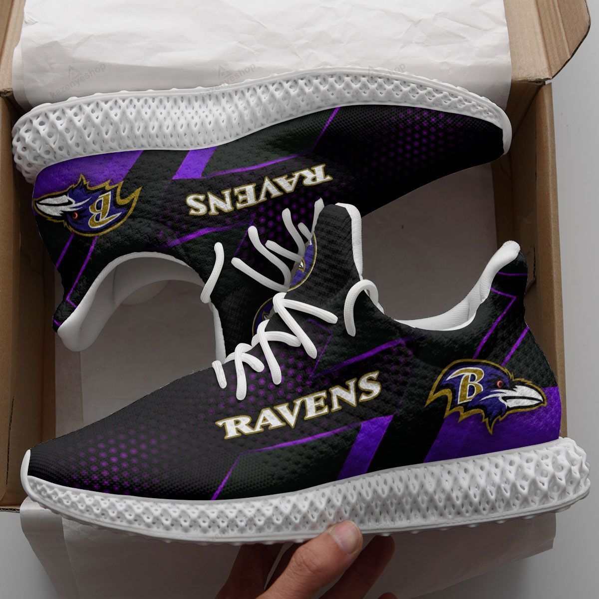 Baltimore Ravens 4D Future Sneakers 100