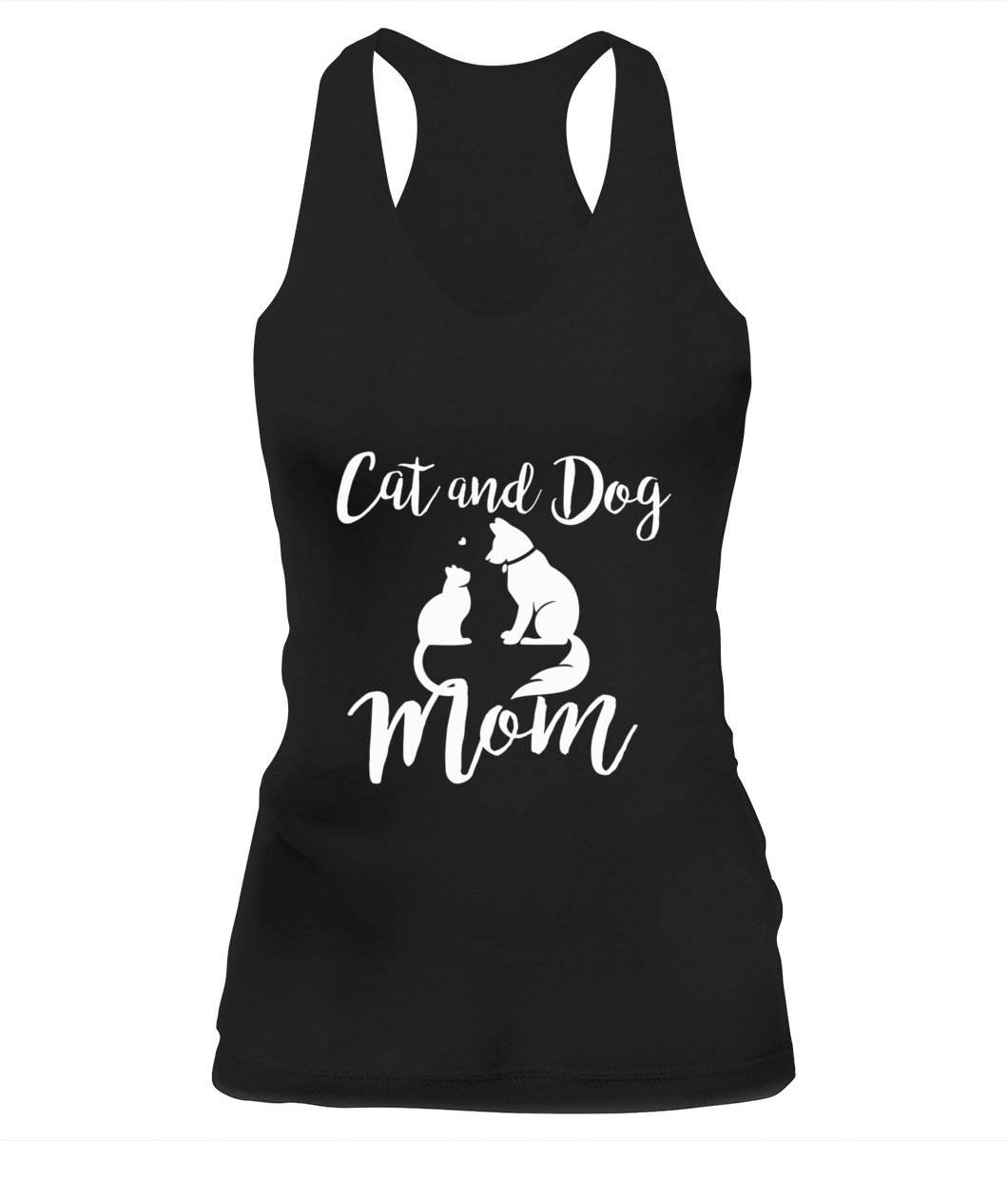 Pets Animals Cats and Dogs Tank Top for Women Cat Mom AF Dog Dad Puppy