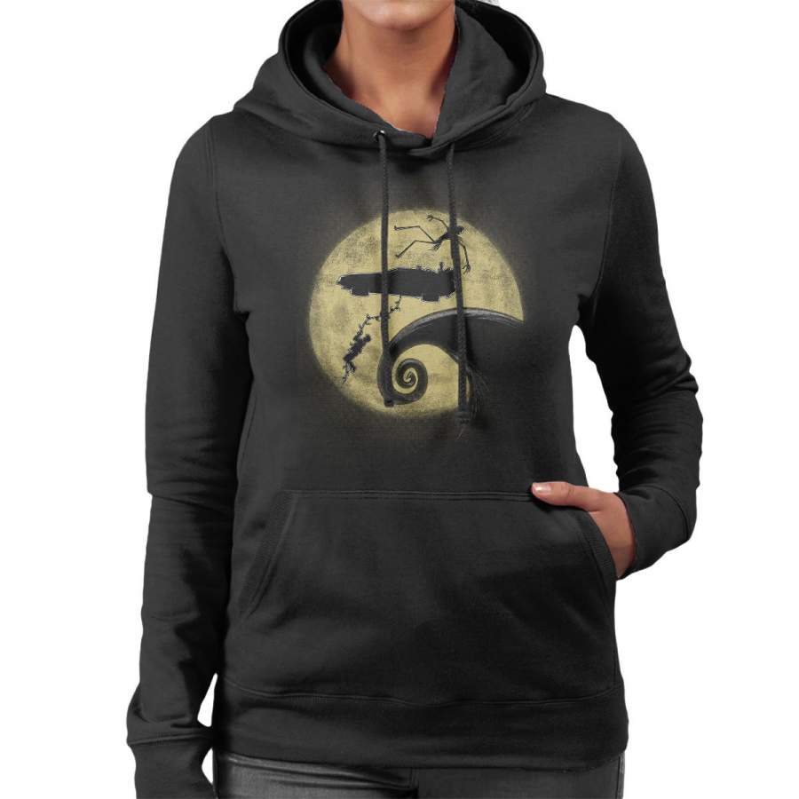Nightmare Before The Future Back To The Future Mashup Women’s Hooded Sweatshirt