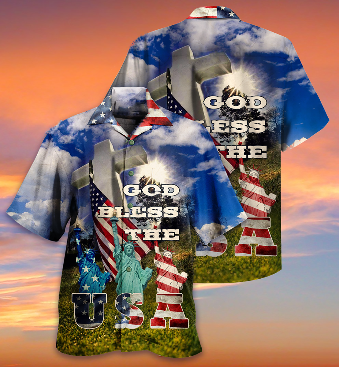 America God Aloha Hawaii Shirts For Men Women Ha83329