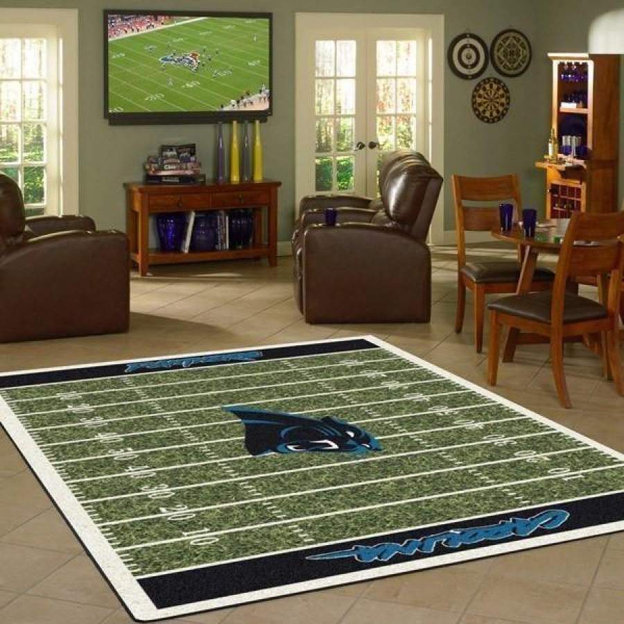 Carolina Panthers rug, Football rug Floor Decor